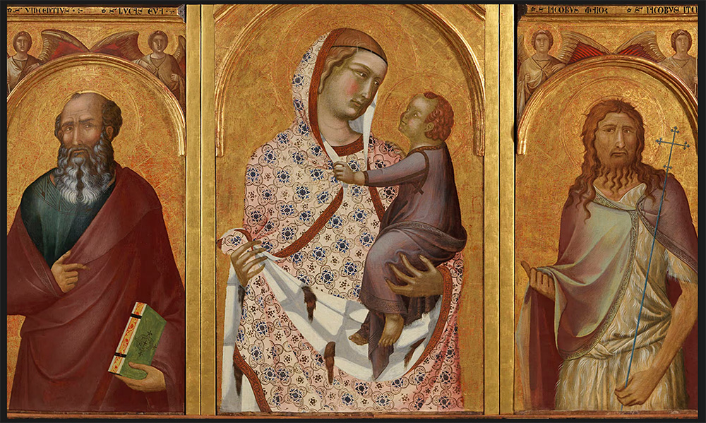 Tarlati polyptych Pietro Lorenzetti panels